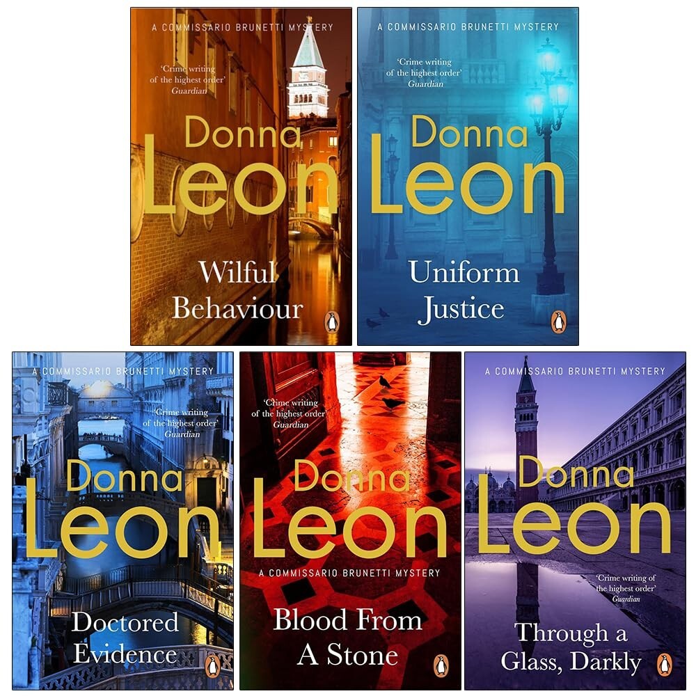 Brunetti series 3 (11 to 15) donna leon 5 books collection set Paperback