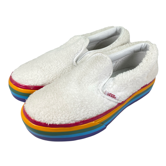 vans shearling slip on