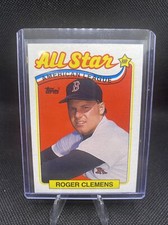 1989 Topps All Star #405 Roger Clemens Boston Red Sox Card C44