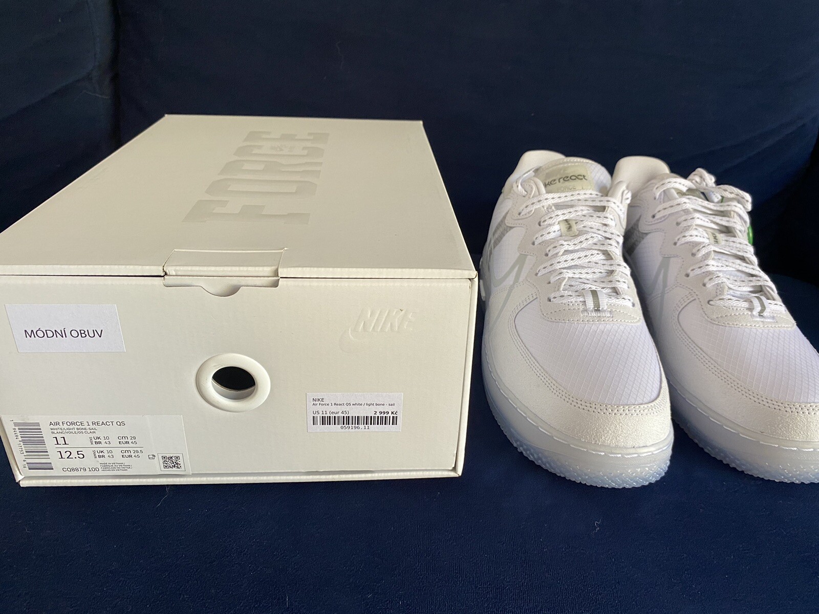 Nike Air Force 1 React White 2020 for 