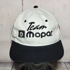 Vintage Team Mopar Snapback Hat Kudzu Racing Cap NASCAR Jimmy Hensley #30 Signed