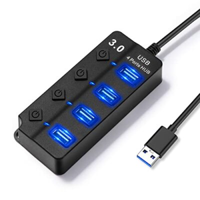 Hub USB-C a 4 porte - Multipresa USB Type-C Portatile con