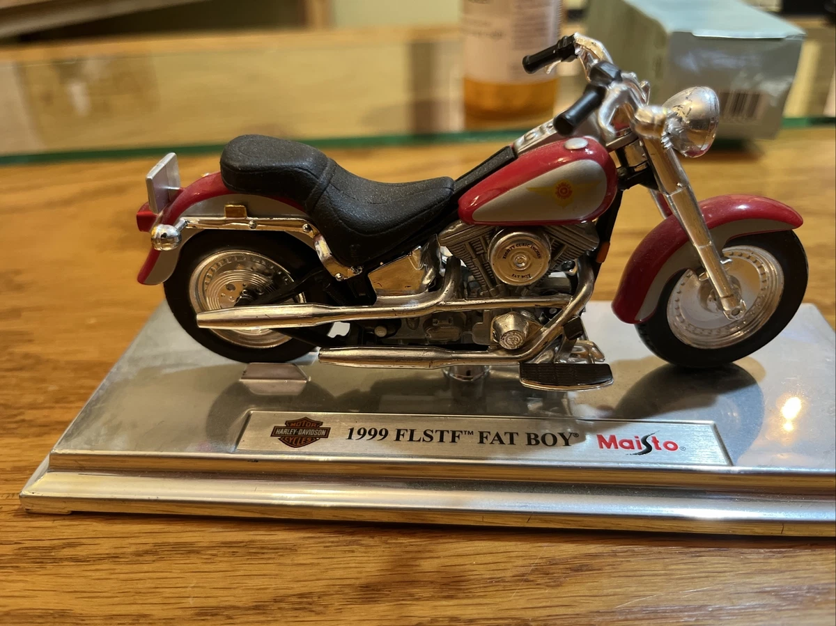 1999 HARLEY DAVIDSON FLSTF FAT BOY MAISTO 1 18 DIECAST MOTORCYCLE