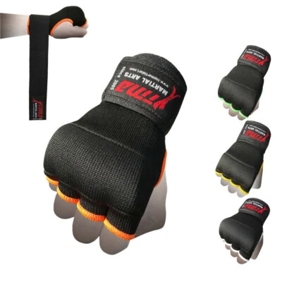 TMA Boxing Gel Padded Inner Gloves With Wrist Support Muay Thai Hand Wraps Pair