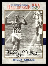 Billy Mills 1991 Impel U.S. Olympic Hall of Fame #24 USA Signed Card
