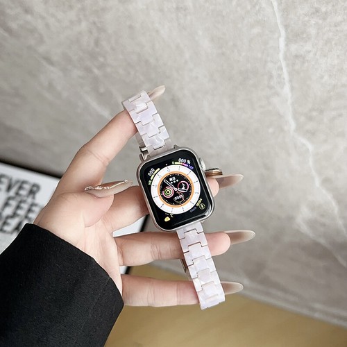 For Apple Watch Ultra 2 49MM 9 8 7 6 Slim Resin Stainless Steel Watch Band Strap - Picture 17 of 30
