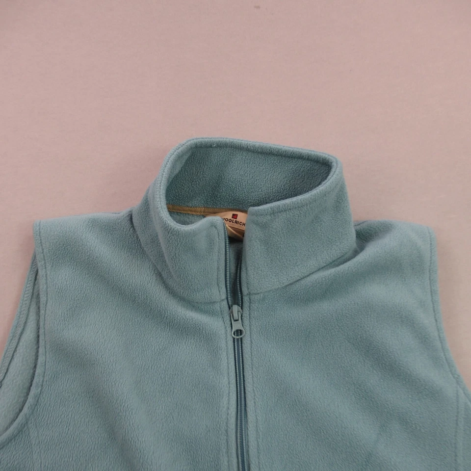 Chaleco Woolrich Mujer Medio Verde Polar Sin Mangas Bolsillos con Cremallera Exterior Foto 2 de 4