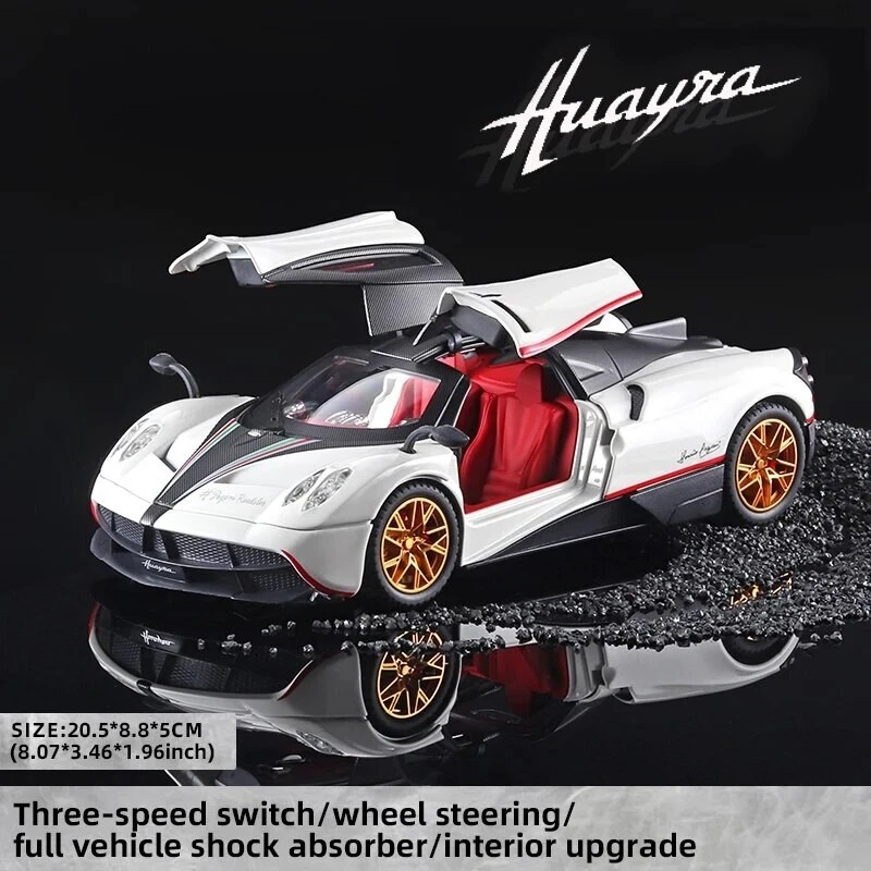 ✅Voiture 1/24 Pagani Huayra Auto Car Diecast Model Sport 1:24 Modèle collection - Photo 3/3
