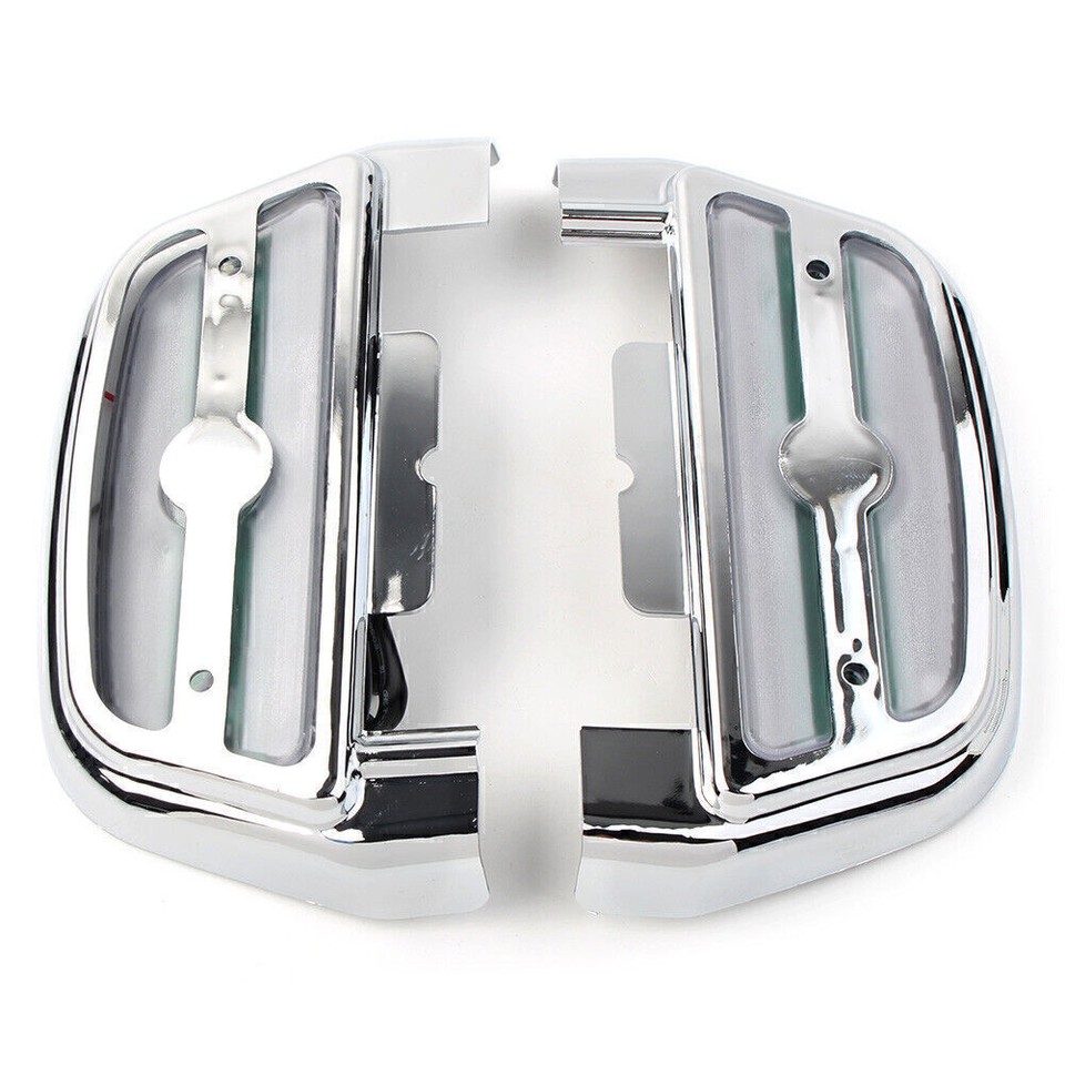 Led Light Passenger Footboard Floorboard Cover Fit Harley Touring Road