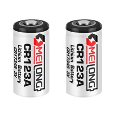 New 2PCS CR123A/CR17345 3V 850mAh Non-rechargeable PLC Replacement Battery