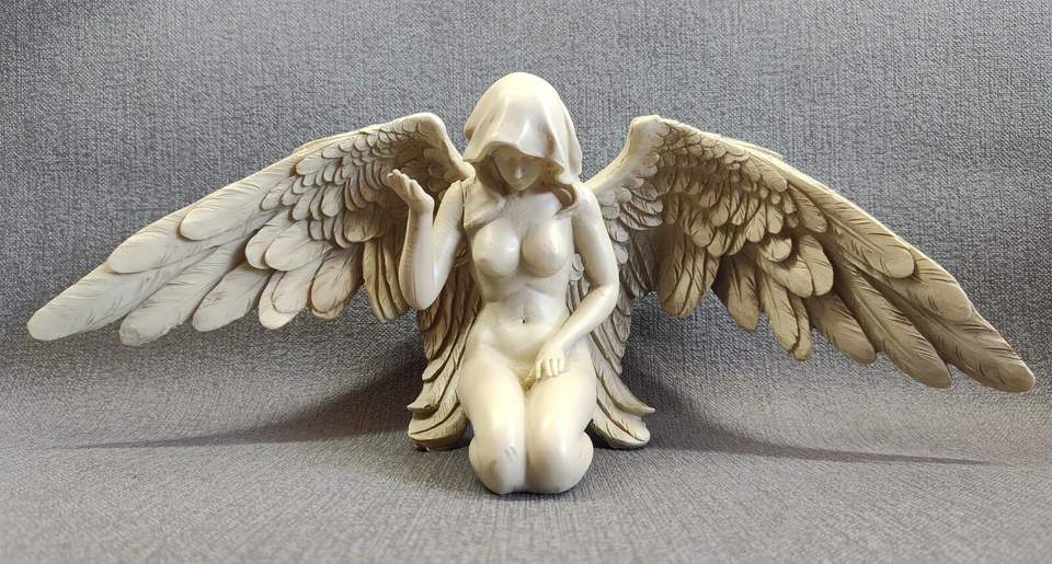 Engel Figur Statue 37 cm Deko Garten Indoor Wetterfest christlich Kirche Glauben - Bild 2 von 4