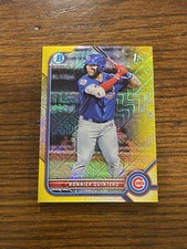 2022 Bowman Chrome Ronnier Quintero Cubs 1st Bowman Yellow Mojo Refractor /75