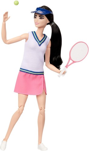 Barbie Puppe Karriere Tennis Player Mit Schläger Und Ball Spielen Toy Gift Ware - Bild 4 von 12