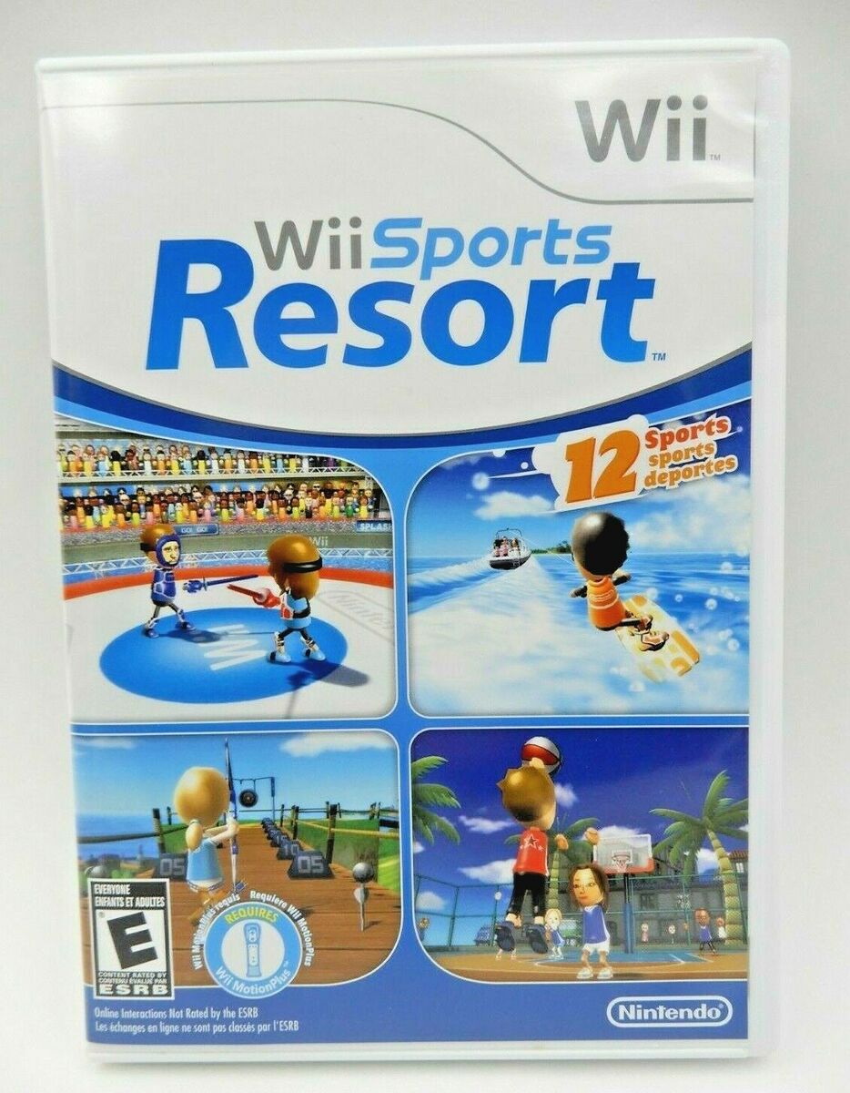Wii本体　Wii専用ソフト『Wii Sports Resort』リモコン2台！ JAPANESE Only Nintendo Wii + 2 Wii Remote Plus Wii Sports