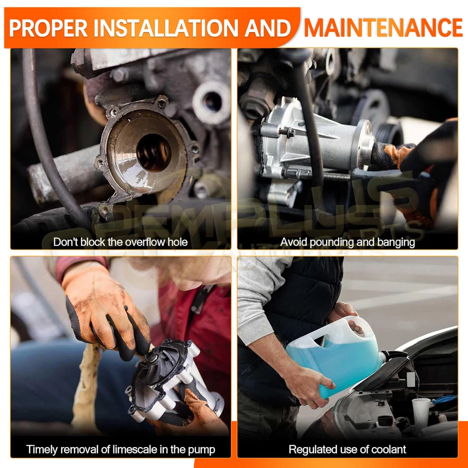 Engine Water Pump W/Gasket For 1988-92 Chevy Nova Prizm Toyota MR2 Corolla 1.6L - Изображение 4 из 4