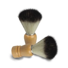 Customize logo-Wood handle soft fiber head shaving brush nylon head men beard