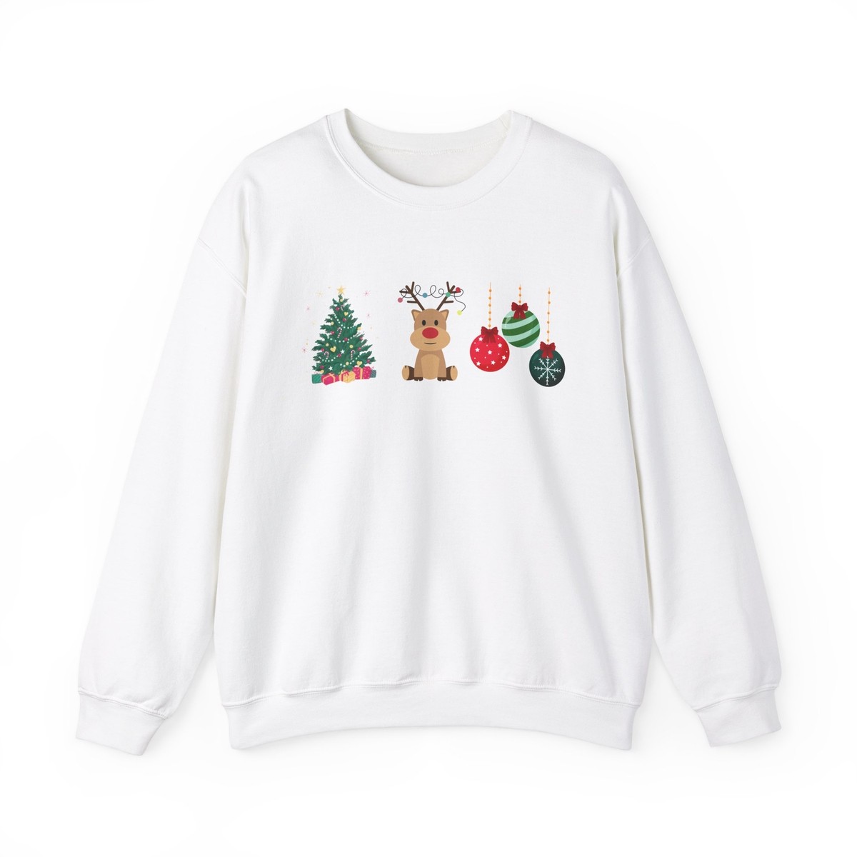 Christmas Sweater Sweatshirt, Holiday Jumper Pullover, Festive