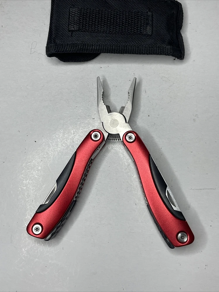 Multi-Tool Multitool Red Swiss Force 13-IN-1 for Fishing Camping Biking Hiking