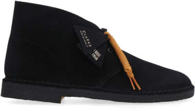 CLARKS ORIGINALS MEN'S DESERT BOOTS   BLACK SUEDE  26155480