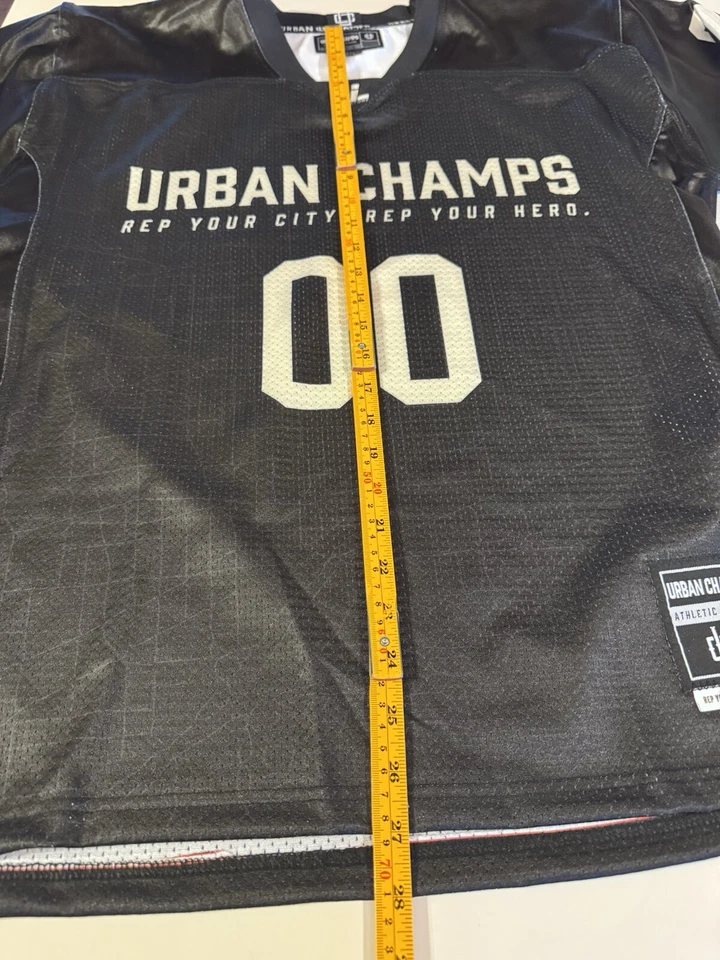 Urban Champs Black 00 Jersey Unisex Size Medium  Athletic Apparel - Image 2 of 4