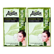 Abelia Green Tea Energy Mask Pretreated , 0.85oz 24g  Pack of 2 