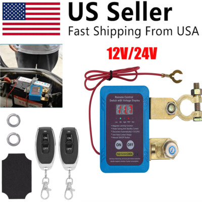 AUXITO Remote Control Car Battery Disconnect Switch – 12V 200A, Battery Kill Switch Isolator