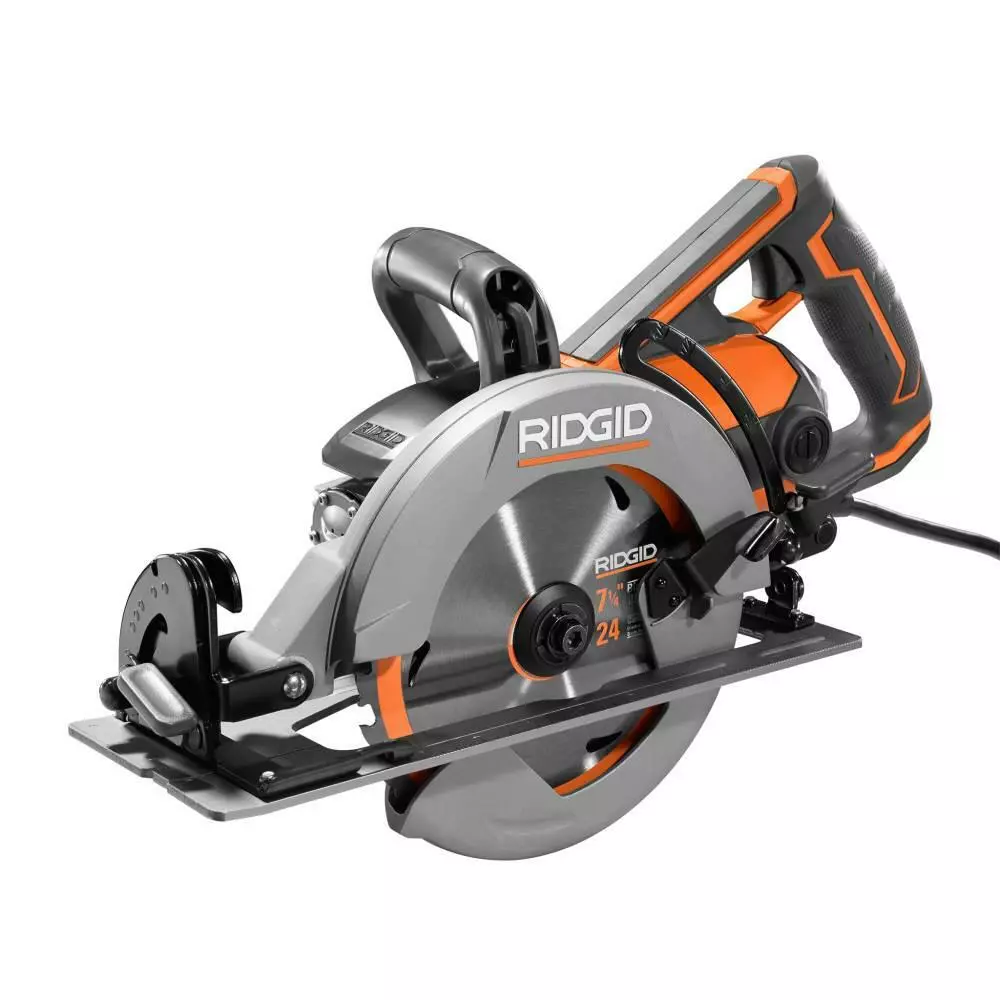 Ridgid Circular Saw Thrucool 15 Amp 7 1 4 Inch Worm Drive Corded Electric Tool