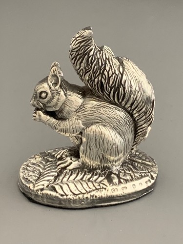 Silver SQUIRREL Model - Fully Hallmarked Sterling Silver - Picture 2 of 4