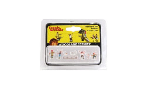 Woodland Scenics A2151 N Scale Firemen to the Rescue - Picture 4 of 8