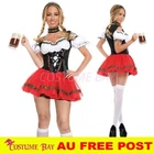 Oktoberfest Beer Girl Costume Octoberfest German Bavarian Wench Maid Fancy Dress
