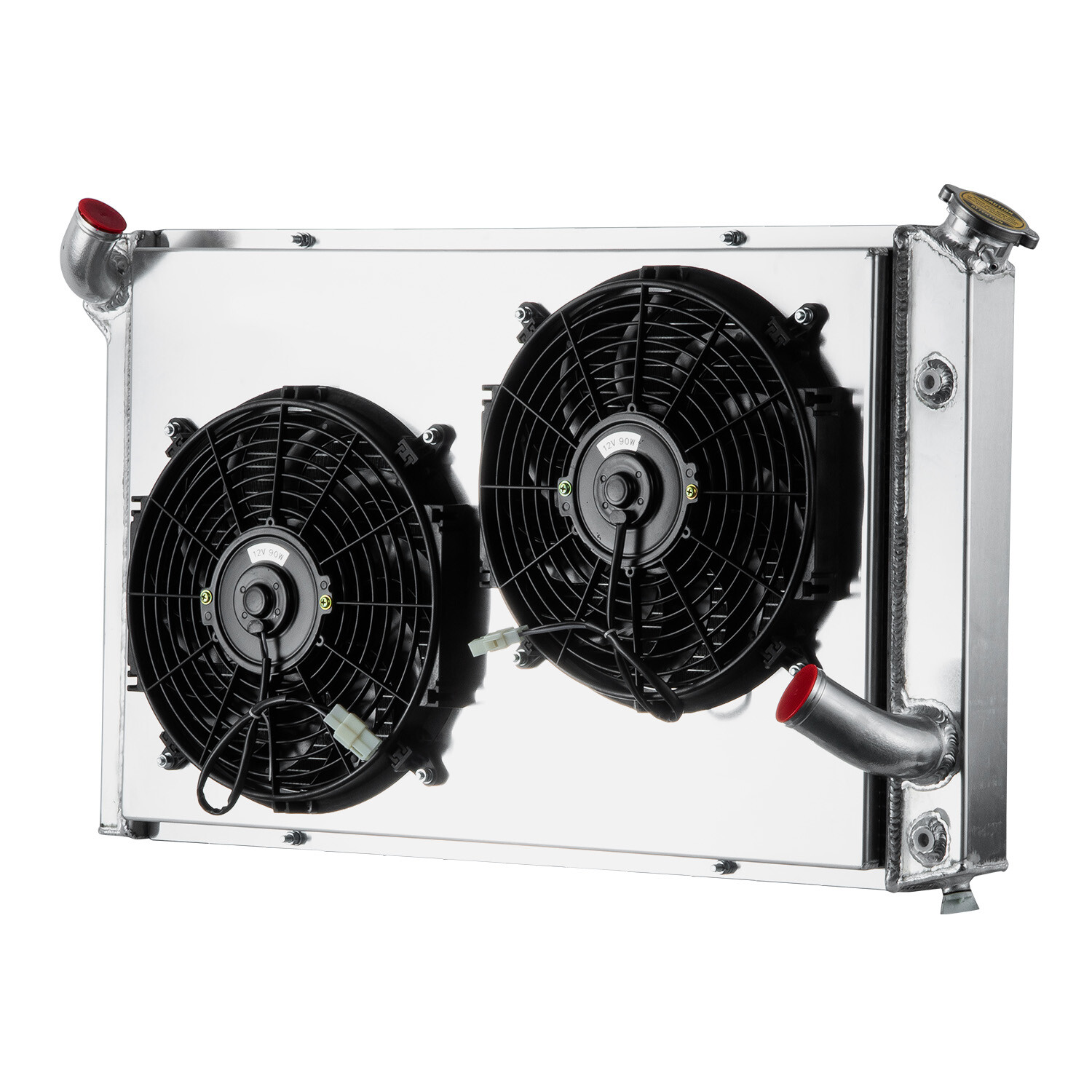3 Row Radiator Shroud+Fan FITS 73-76 74 Chevy Corvette Stingray C3 5.7L/7.4L V8.