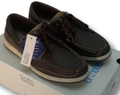 Croft Barrow Ortholite Travis Men's Boat Shoes size NEW