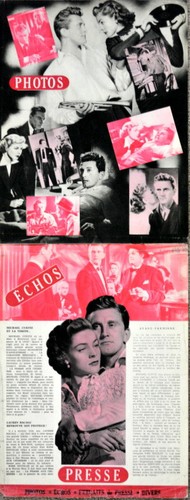 Kirk Douglas Lauren Bacall Doris Day LA FEMME AUX CHIMERES 1950 MANUEL 24x31 8p - Picture 5 of 5