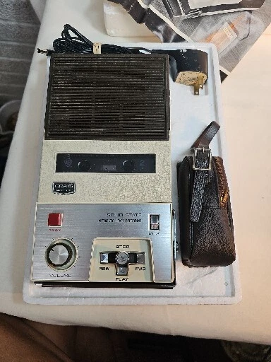 Craig Cassette Reproductor Grabadora de Estado Sólido, Micrófono y Auriculares 2603, Funciona Foto 4 de 4