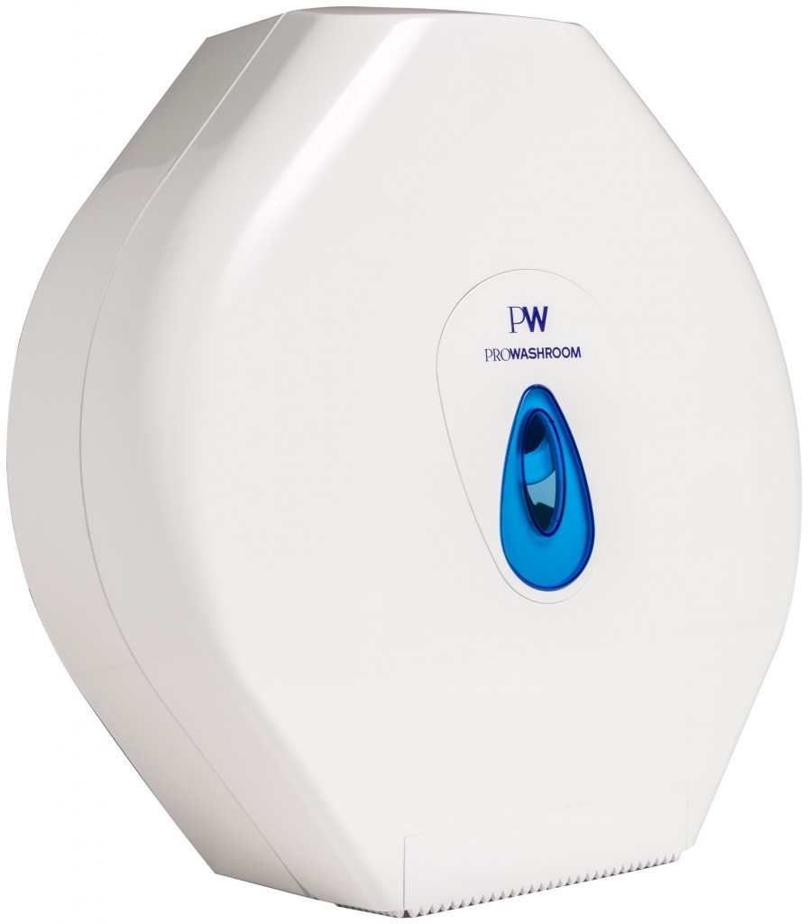 Commercial Toilet Roll Dispenser Holder White Plastic Mini Jumbo Wall