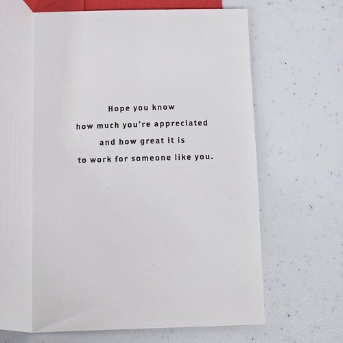 Hallmark Awesome Boss Day Greeting Card 7x4.5" Quote inside Envelope Made In USA - Picture 7 of 11