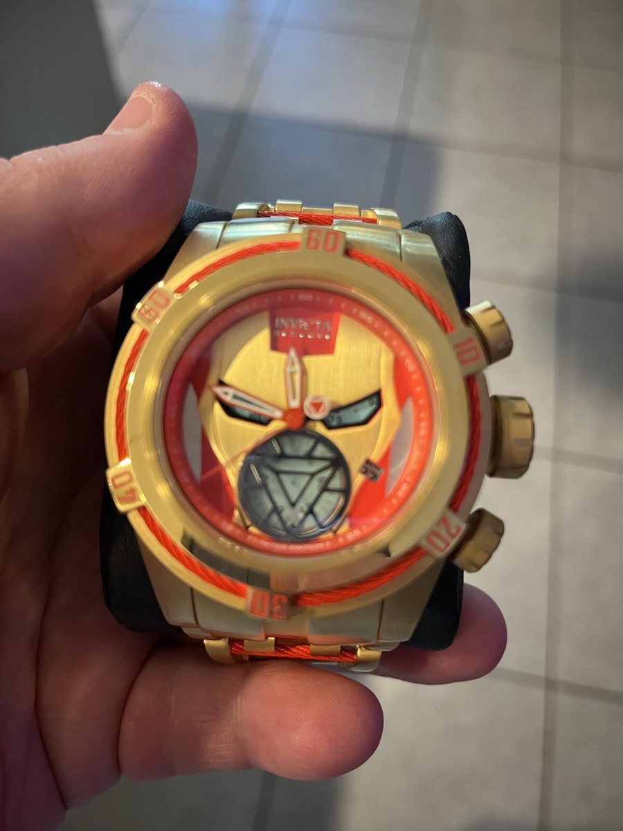Invicta Reserve Bolt Zeus Marvel Iron Man 52mm Steel Swiss Limited