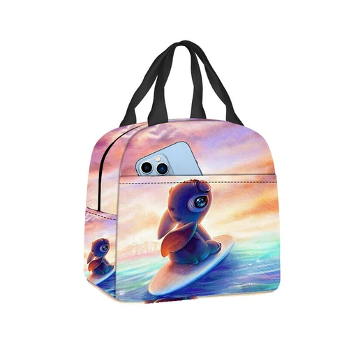 Lilo Stitch Cartoon Galaxy Lunch Bag Insulated Student Snack Picnic Xmas Gift AU - Picture 54 of 55