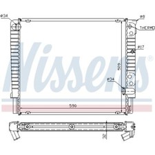 Radiateur Volvo 760