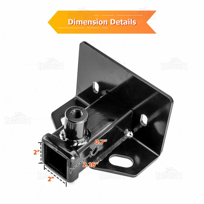 Receptor de enganche de remolque de 2"" pulgadas para Dodge Dakota 2005-2006 2007 2008 2009 2010 Foto 2 de 4