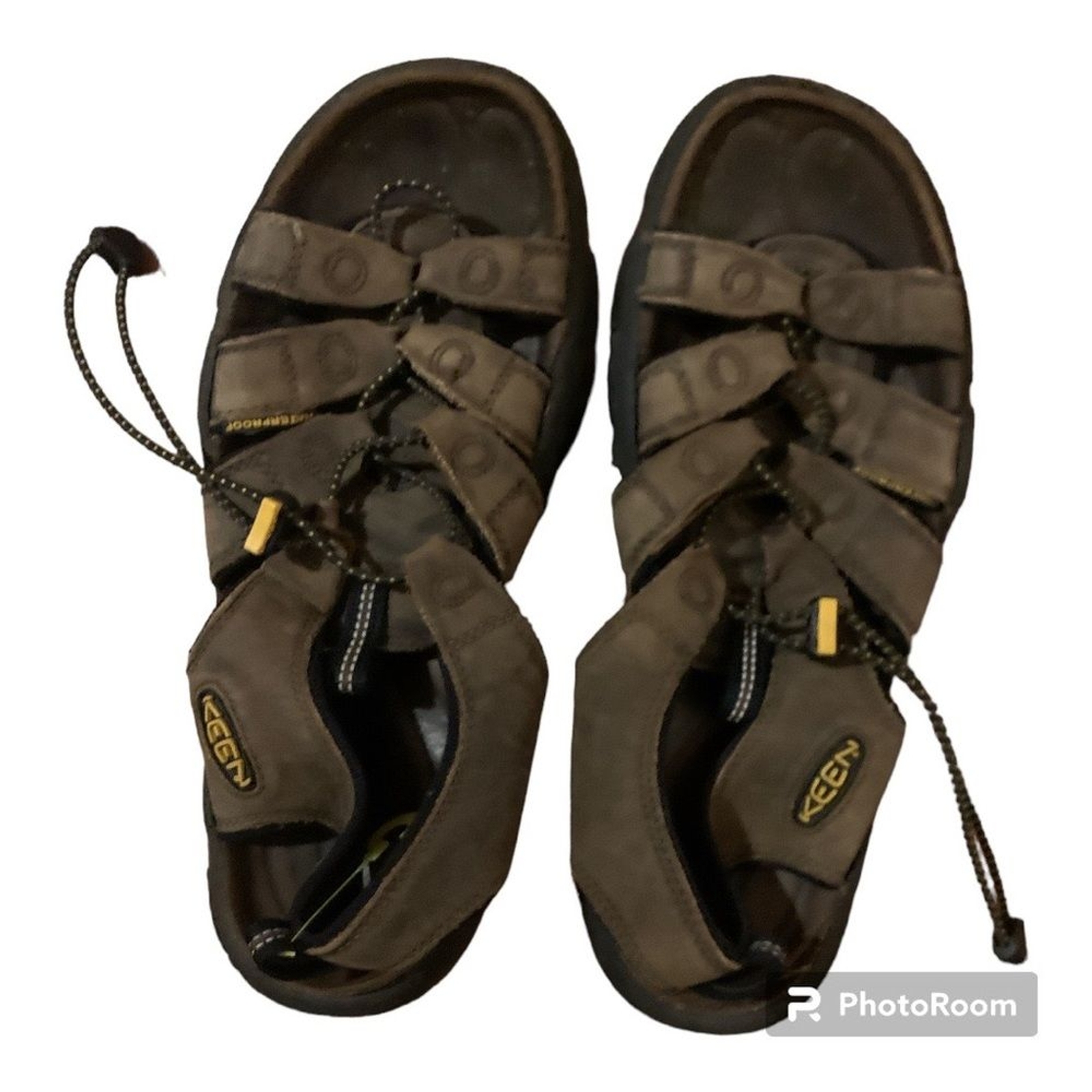 Sandali uomo keen taglia 11 dakota pelle bisonte escursionismo elastici regolabili marroni
