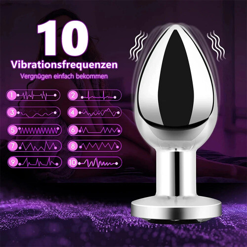 Remote Control Vibrating Butt Plug Anal Vibrator G Spot Massager Dildo Sex Toys