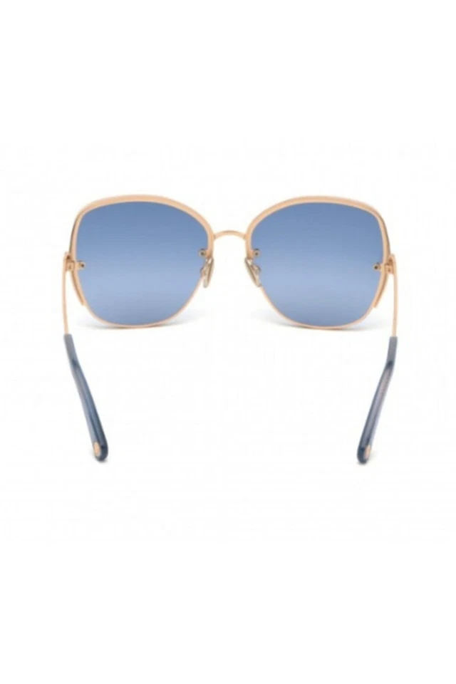 Gafas de sol Roberto Cavalli RC1103 33W azul y dorado mariposa metal 60-16-140 Foto 4 de 4