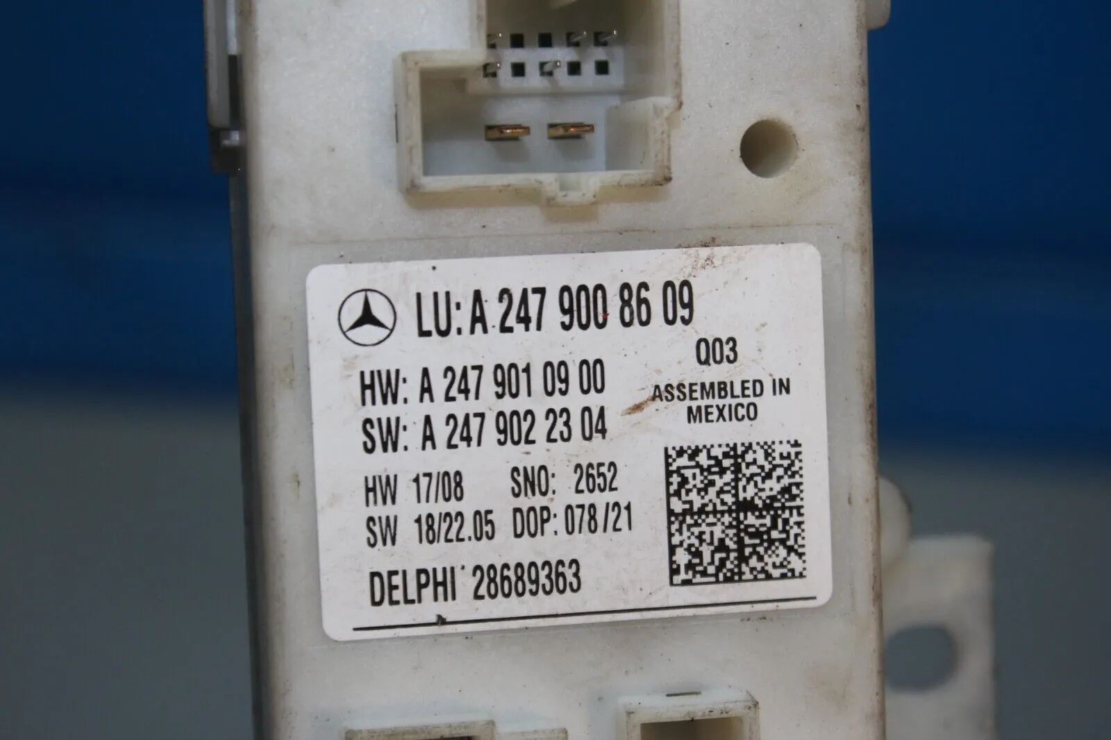 Mercedes Benz W247 control unit control tailgate A2479008609