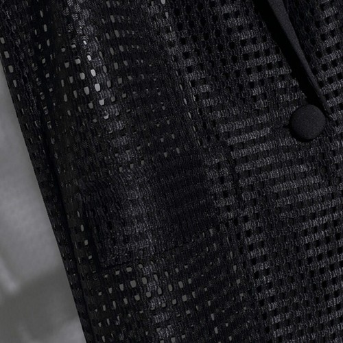 Black Plus Size Women Long Waistcoat Mesh Sleeveless Coat Jacket Vest Cardigan - Picture 7 of 8