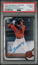 2022 BOWMAN CHROME PROSPECT AUTOS #CPAAS ADRIAN SUGASTEY PSA 9 AUTO