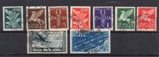 KINGDOM OF ITALY 1930-32 P/A ALLEGORICAL SUBJECTS 8 V. +L2 Espresso (o)
