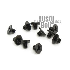 M2 x 2mm, Phillips Wafer Flat Head Screws, Black, Computer, Laptop, Machine