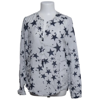 Flowers for Friends, Bluse, Größe: 40, Weiß/Blau, Seide, Sonstiges, Damen #M7h