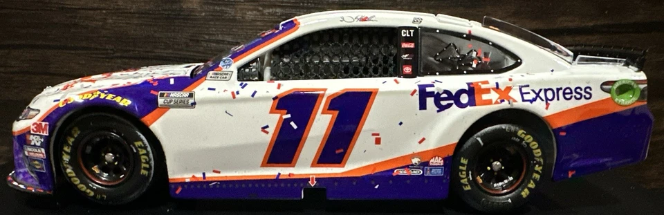 Denny Hamlin Daytona 500 2020 carrera victoria Fedex Express acción 1/24 NASCAR diecast Foto 2 de 4